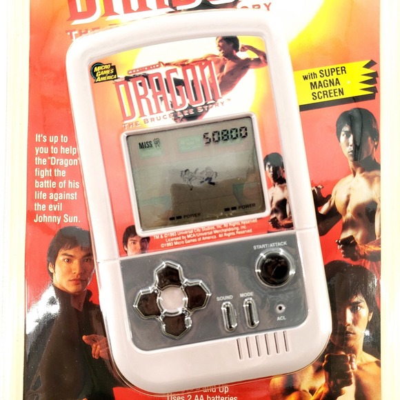 Dragon The Bruce Lee Story Electronic Handheld MGA Micro Games of America New - Picture 2 of 5